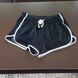 SO Black Athletic Shorts with White Accents